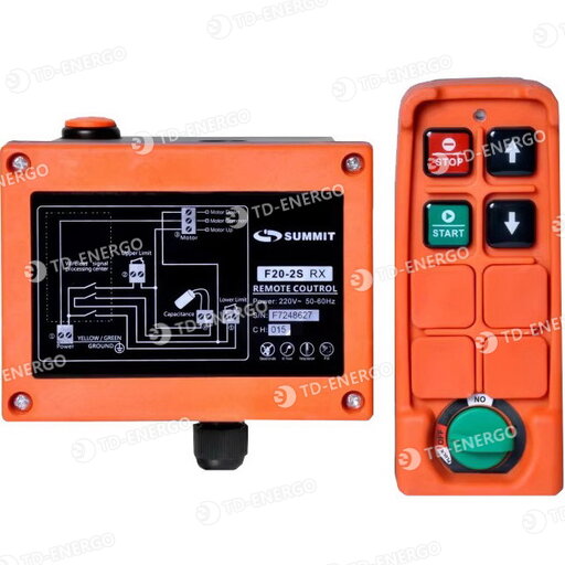 Радиоуправление TeleControl F20-2S (2 кнопки, 1 скорость)